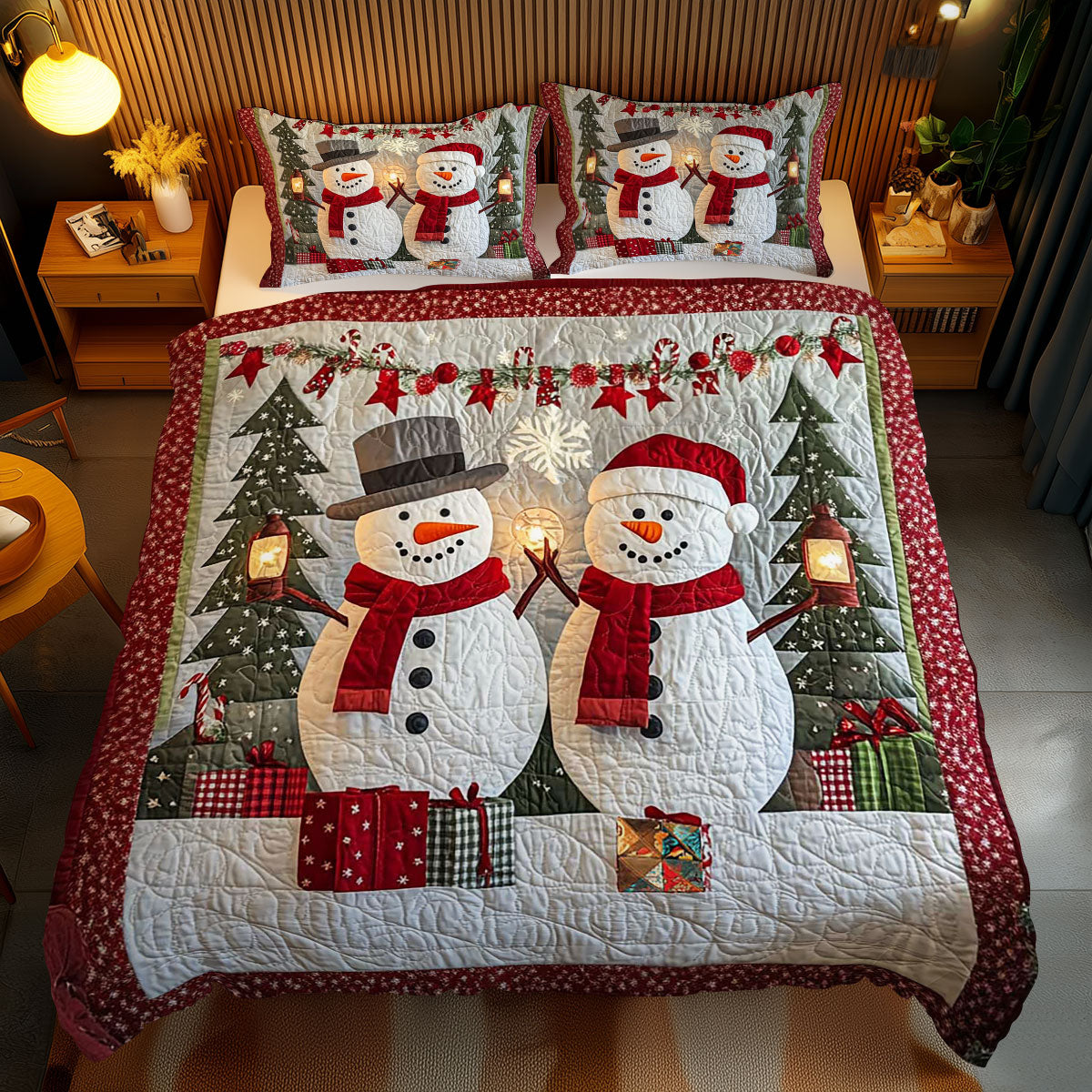 Funny Christmas Snowman WP2311021CL Duvet Cover Set