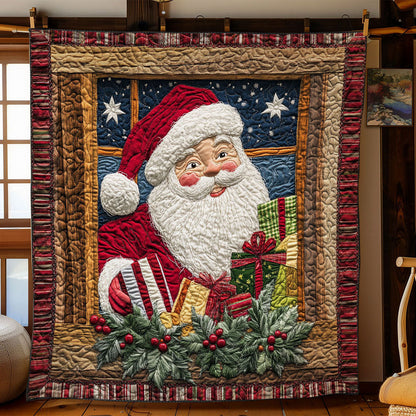 Santa Christmas View WN1811055CL Quilt