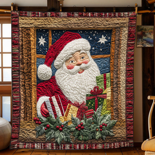 Santa Christmas View WN1811055CL Quilt