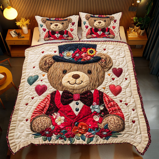 Gentleman Teddy Bear WP1612033CL Duvet Cover Set