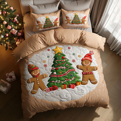 Gingerbread Holiday Parade WN1811017CL Duvet Cover Set