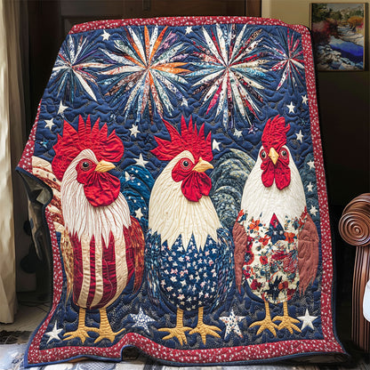 Patriotic Rooster WX1306033CL Quilt
