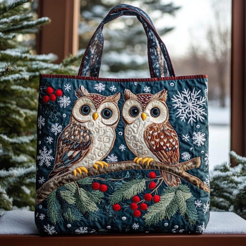 Enchanted Snowfall Xr0710024CL Quilted Tote Bag