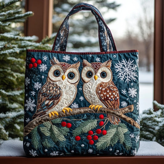Enchanted Snowfall Xr0710024CL Quilted Tote Bag