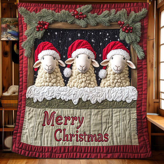 Merry Christmas Sheep CW1711051CL Quilt