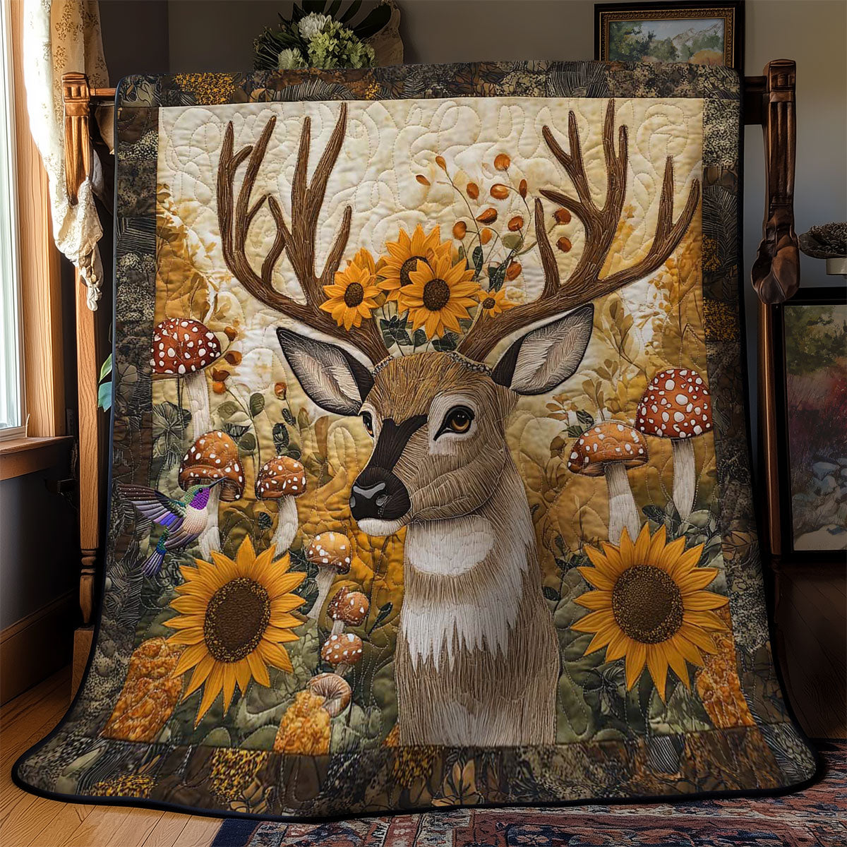 Golden Deer Haven WN1312053CL Quilt