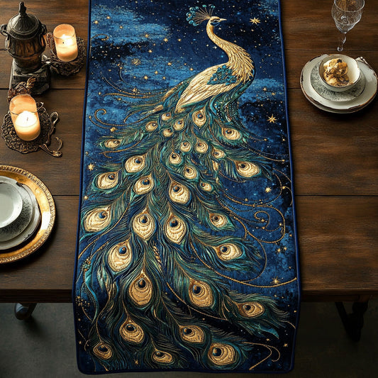 Magic Peacock CW2705515CL Quilted Table Runner