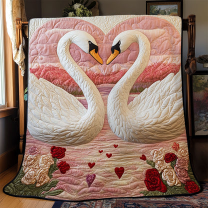 Swan In Love WJ1701024CL Quilt