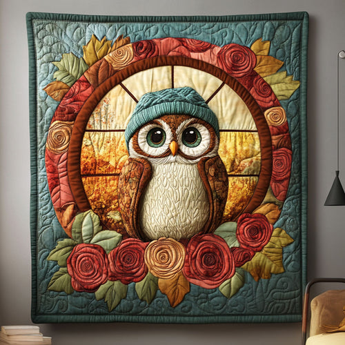 Owl Rose Window DH1909003CL Quilt