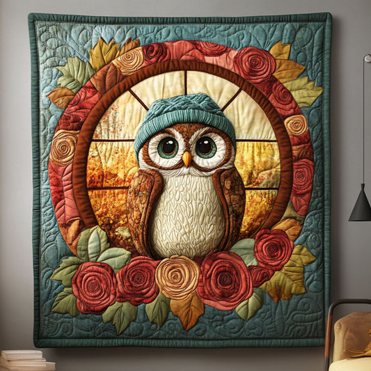 Owl Rose Window DH1909003CL Quilt