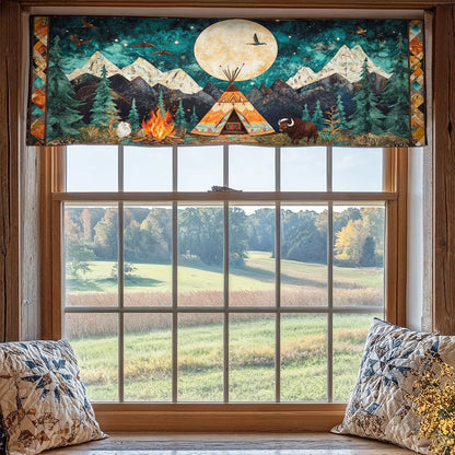 Camping Night WX1405006CL Quilted Valance
