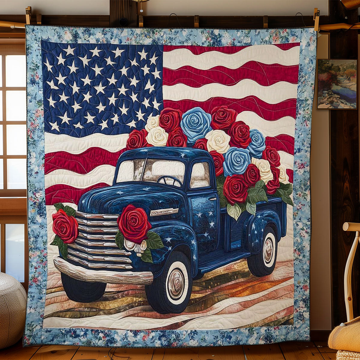 Stars Of Memorial Day WN0204035CL Quilt