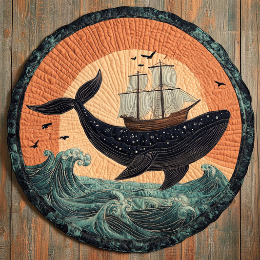 Whale Crest Legend WN1607054CL Quilted Round Mat
