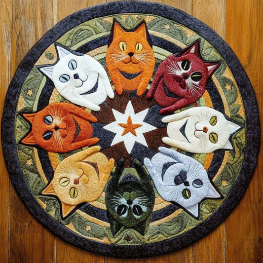Starry Paws WY2804018CL Quilted Round Mat
