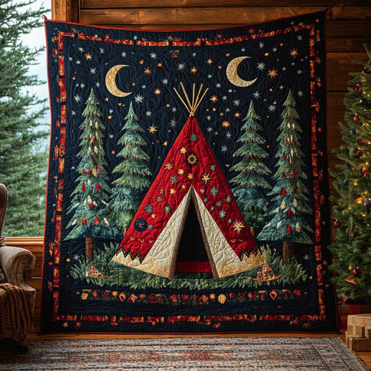 Tipi Tent Christmas Night WP0711035CL Quilt