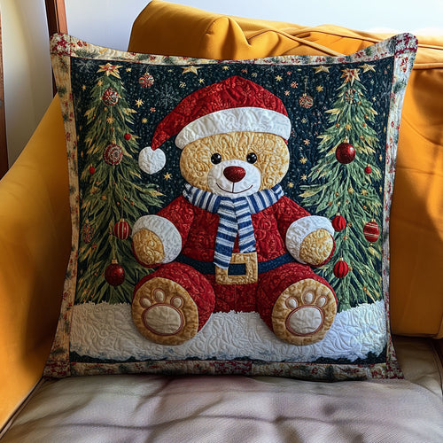 Christmas Bear WJ2111039CL Quilt Pillow Case