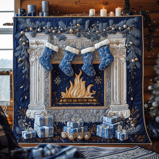 Winter Fireplace CW2510031CL Quilt