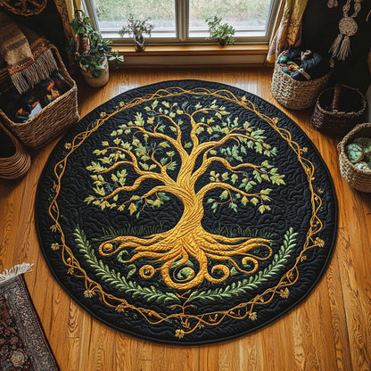 Majestic Roots WY3006112CL Quilted Round Mat