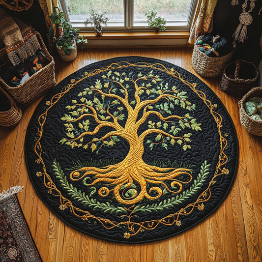 Majestic Roots WY3006112CL Quilted Round Mat