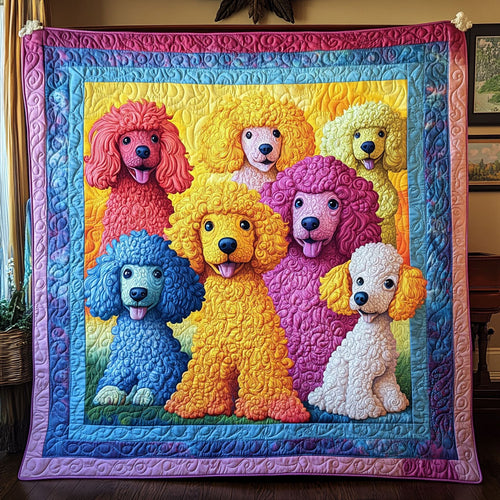 Poodle Pop Art WY1208005CL Quilt