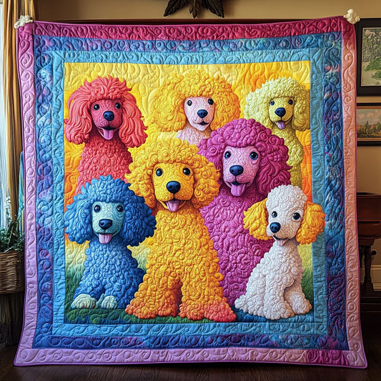 Poodle Pop Art WY1208005CL Quilt