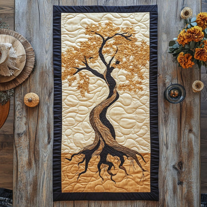 Elegant Root Tree CP2804022CL Quilted Table Runner