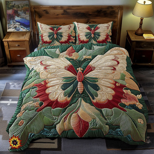 Leaves Abstract Butterfly WY2012016CL Duvet Cover Set