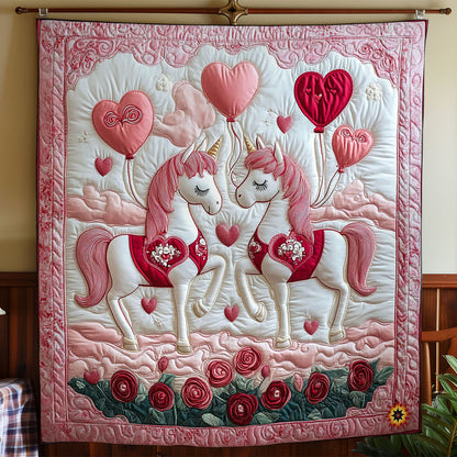 Couple Horse In Valentine WY2512006CL Quilt