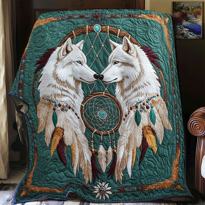 Dreamcatcher And White Wolf WY2702071CL Quilt