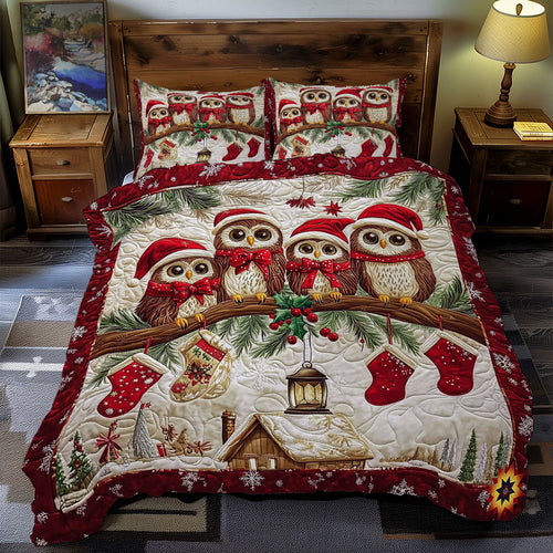 Christmas Owl WY0512040CL Duvet Cover Set