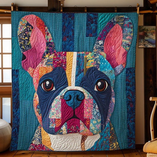 Colorful French Bulldog WN0601080CL Quilt