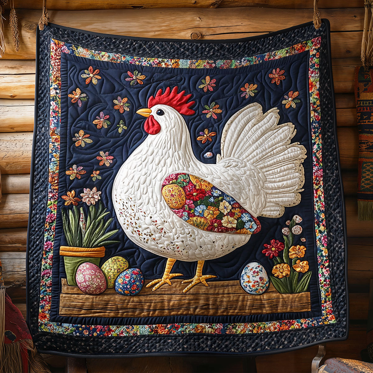Hen House Comforter CM0805008CL Quilt