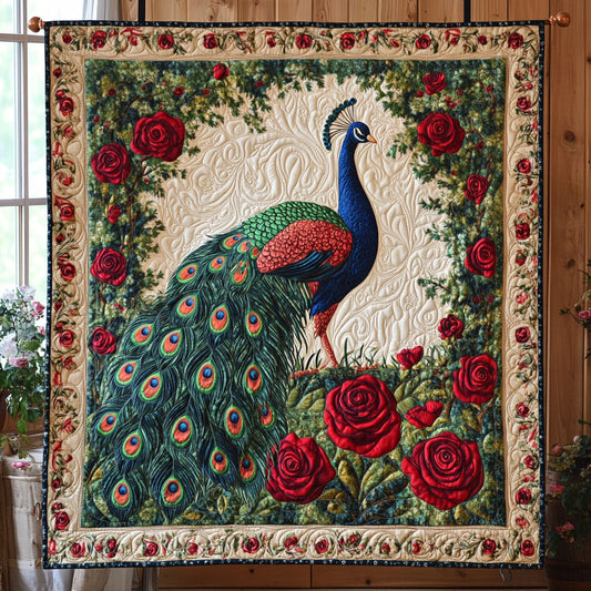Roses And Peacock CP0906009CL Quilt