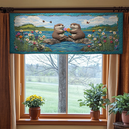 Lakeside Otters WY0905007CL Quilted Valance
