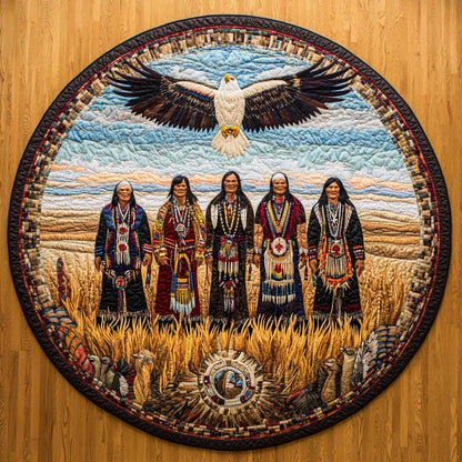 Native American Heritage Pride WN2403080CL Quilted Round Mat