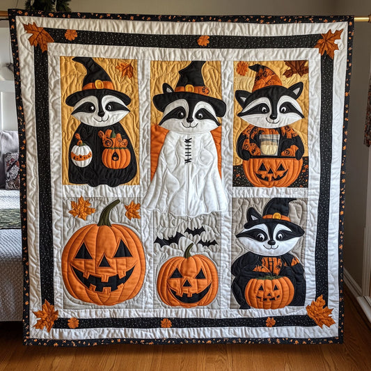 Raccoon Spooky Delight WY2508060CL Quilt