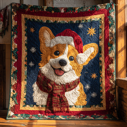 Starry Night Corgi CW1109074CL Quilt