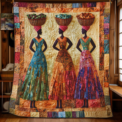 Colorful Black Women WY2001070CL Quilt