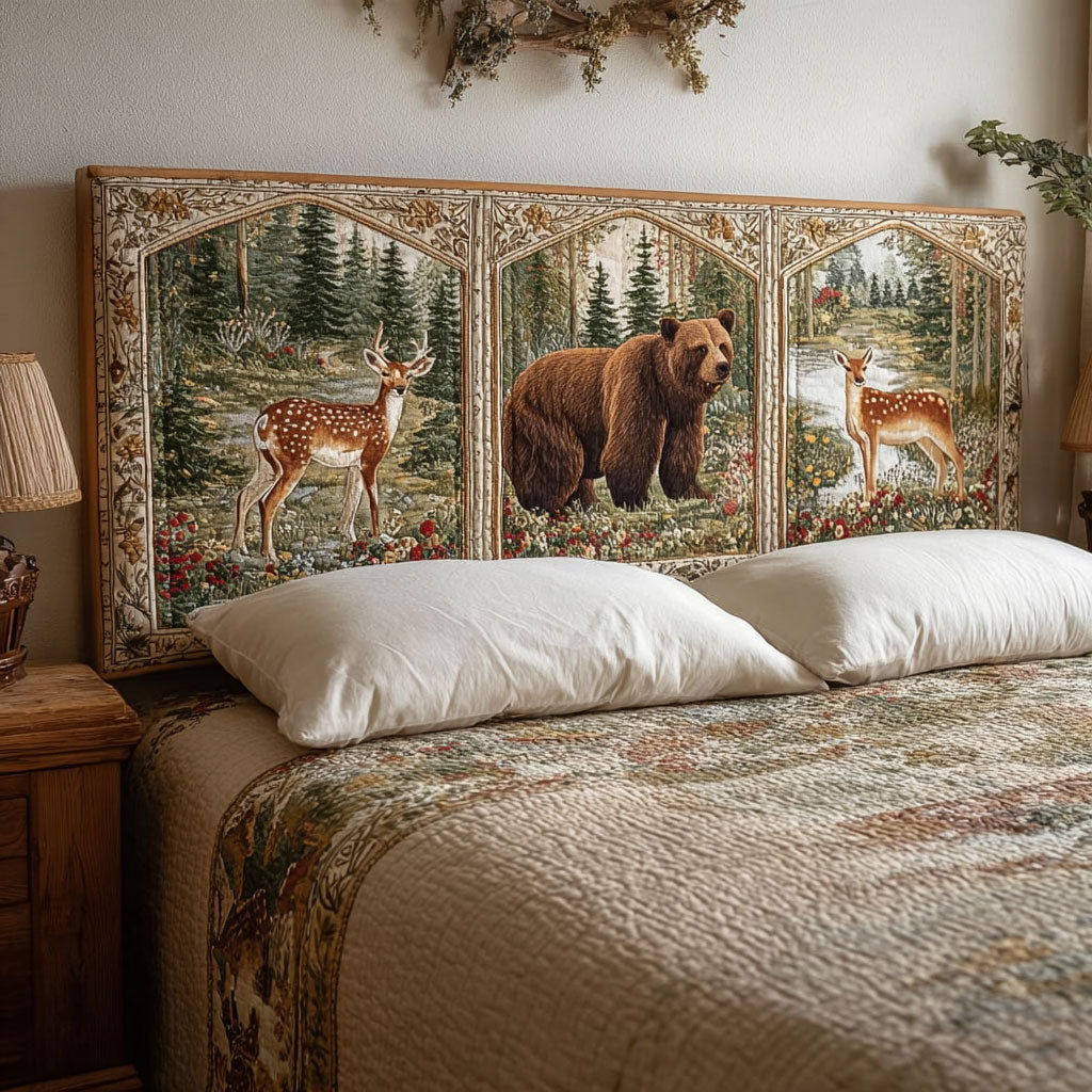 Woodland Dream CW3012030CL Quilted Headboard Slipcover
