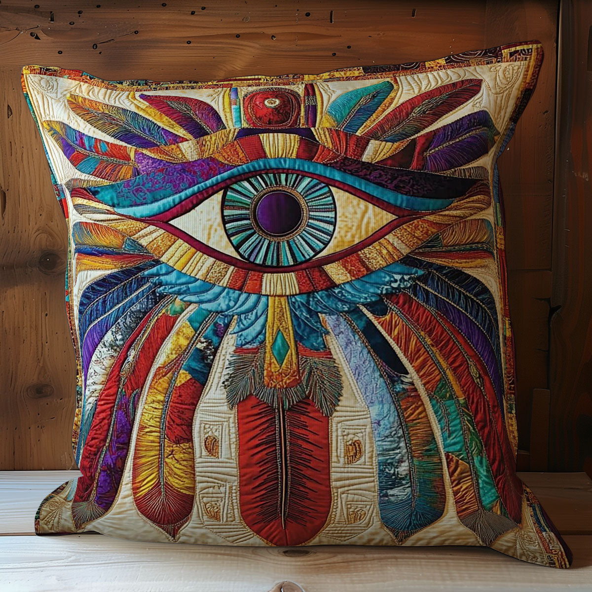 Eye Of Horus Feather WY1102072CL Quilt Pillow Case