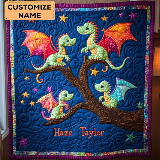 Baby Dragon Crew WN1807002CL Personalized Baby Quilt