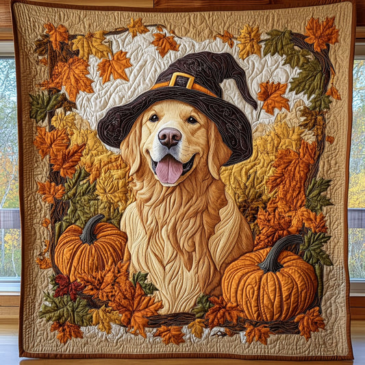 Autumn Golden Retriever CW2006006CL Quilt