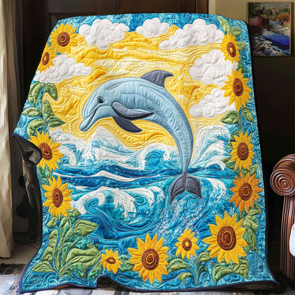 Sunflower Splash Dolphin WX1306044CL Quilt