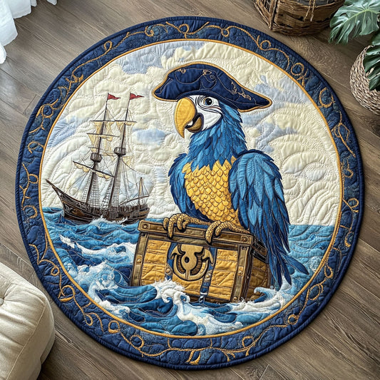 Parrot Pirate CW2609045CL Quilted Round Mat