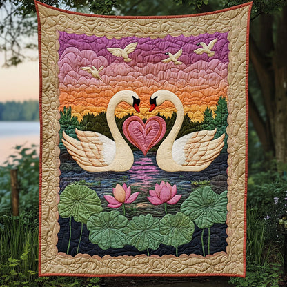 Couple Swan Love WT1901028CL Quilt