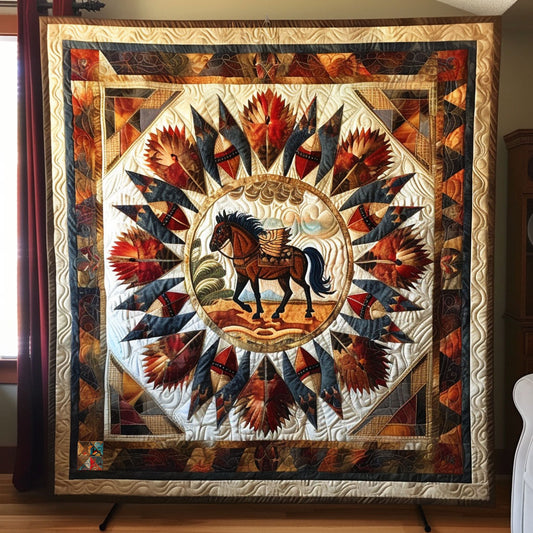 Horse Native American WJ2110022CL Quilt