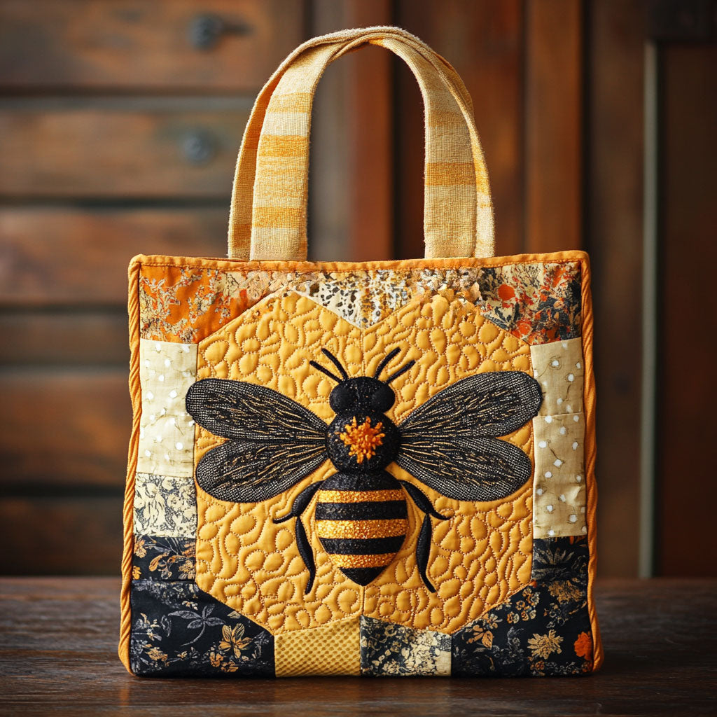 Rustic Bee WN1511077CL Quilted Tote Bag