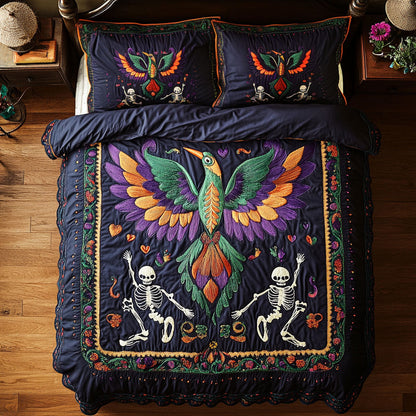 Skeleton Song And Wings WN1607034CL Duvet Cover Set