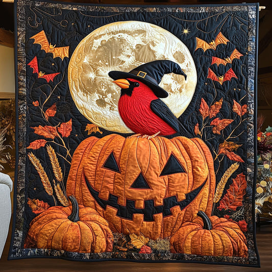 Wizard Cardinal Pumpkin WY0608081CL Quilt