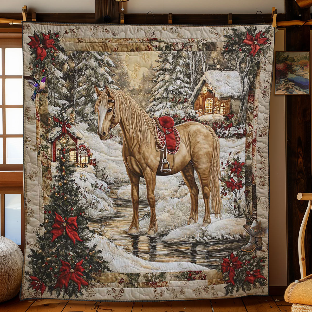 Winter Wonderland Horse WN2911023CL Quilt